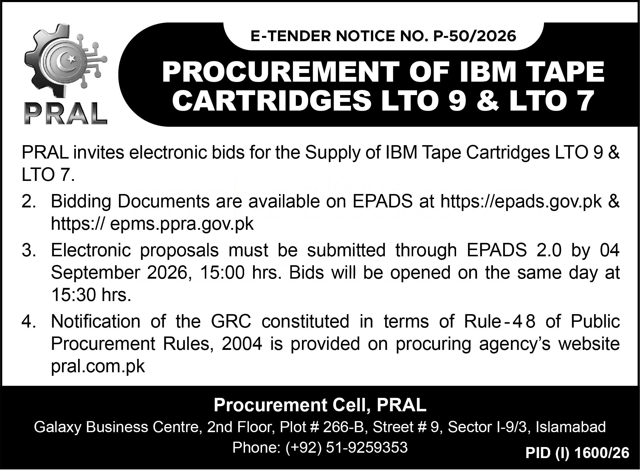 Tender Document