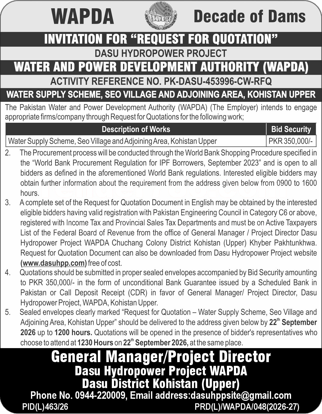 Tender Document