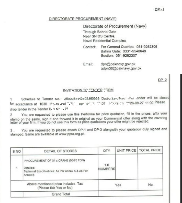 Tender Document