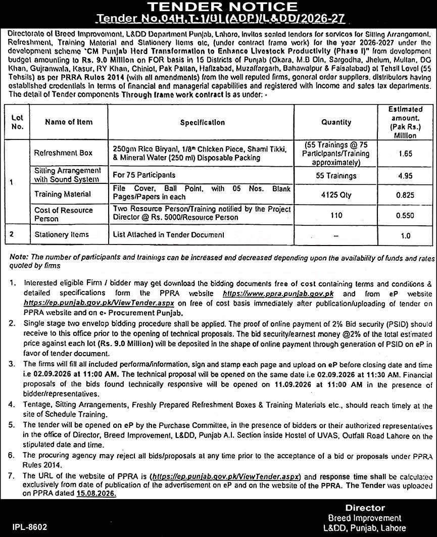 Tender Document