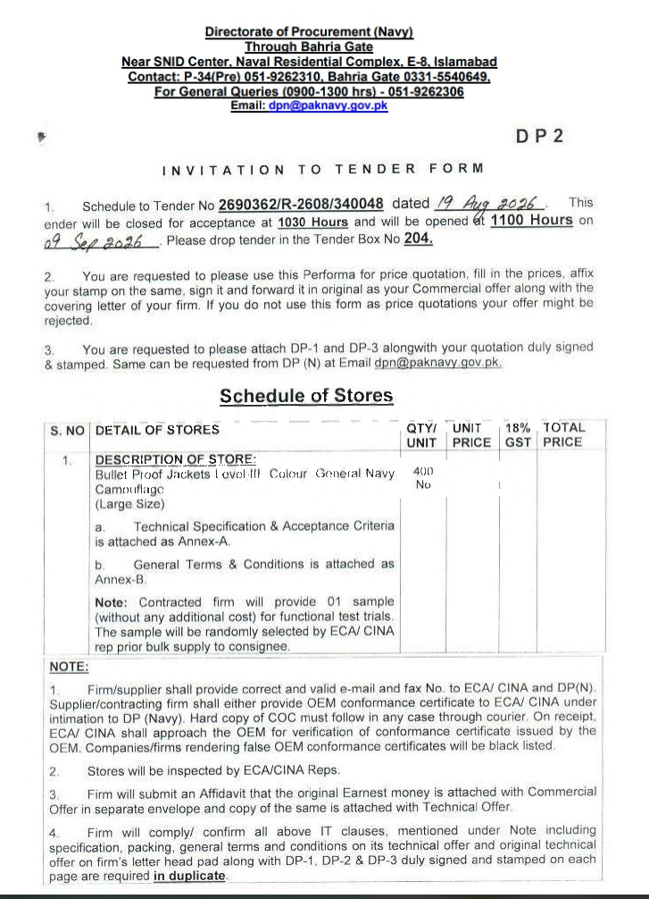 Tender Document