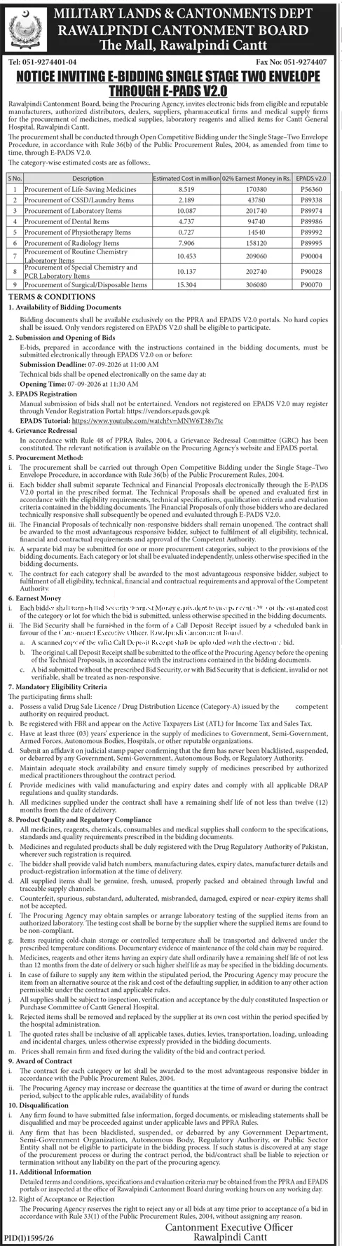 Tender Document