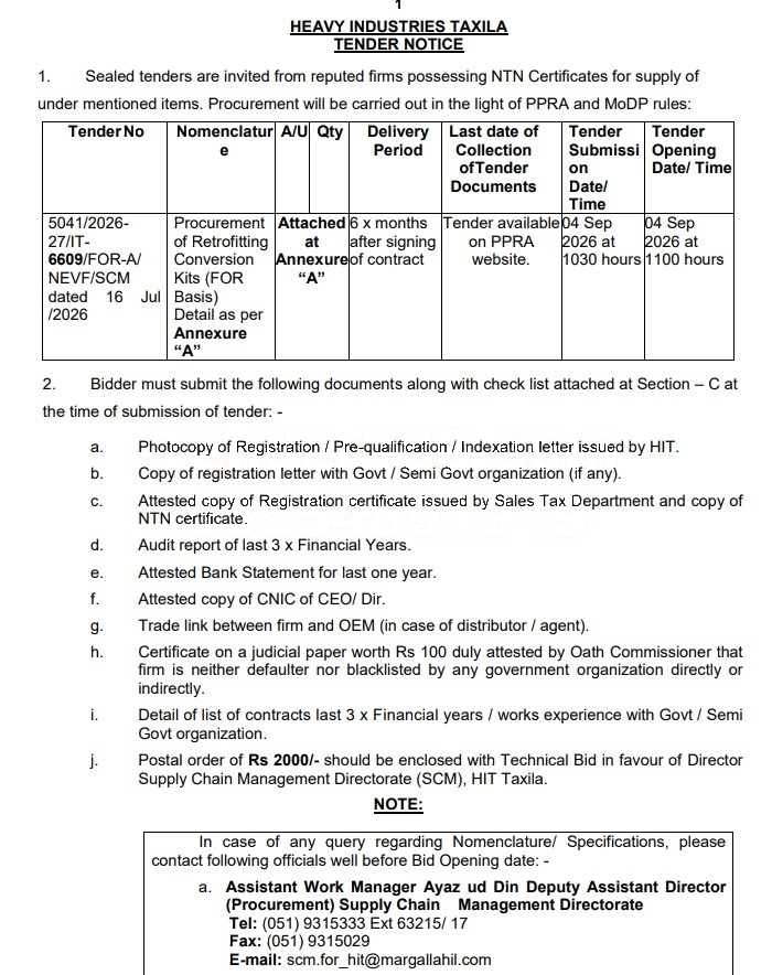 Tender Document