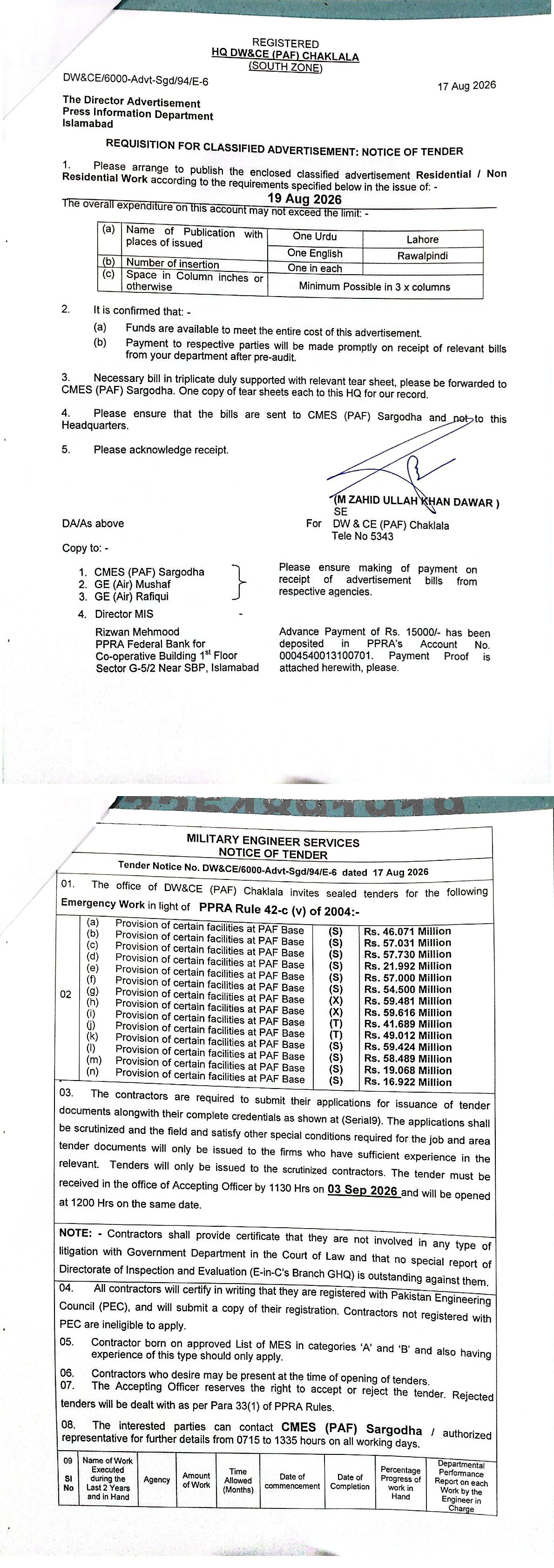 Tender Document