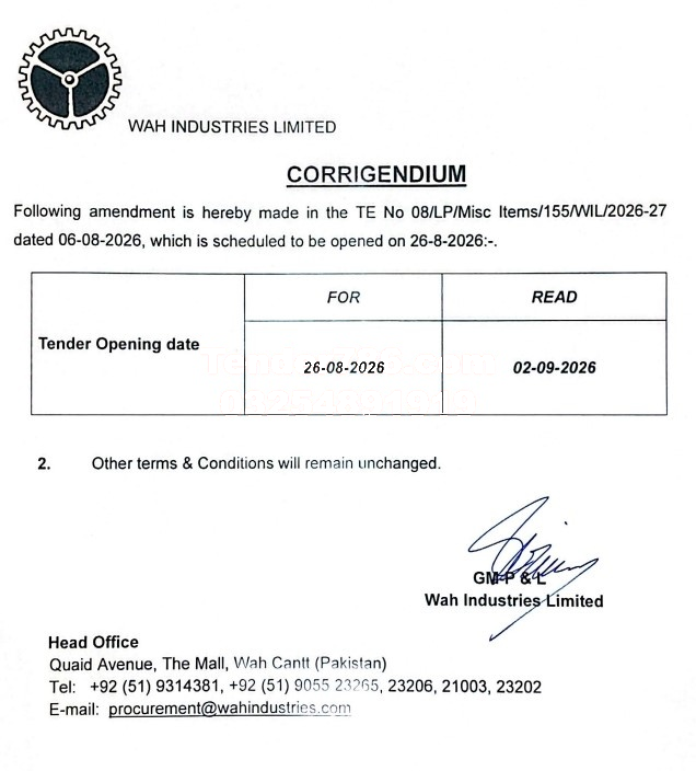 Tender Document