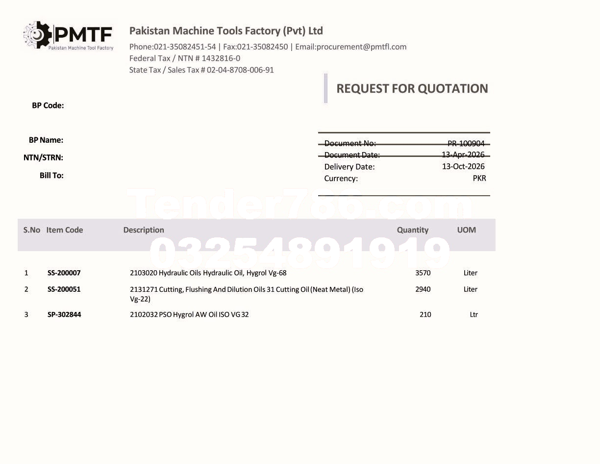 Tender Document
