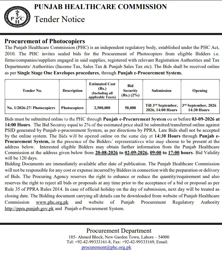Tender Document