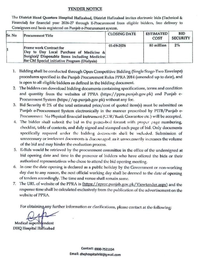 Tender Document