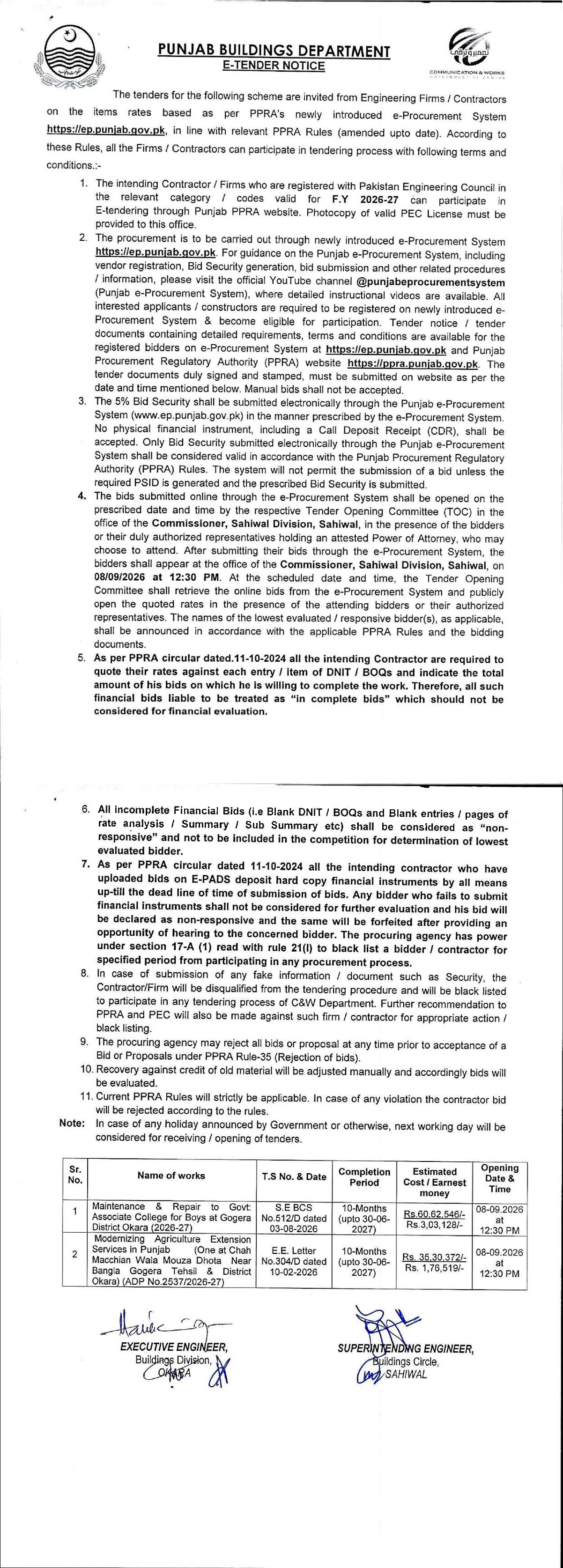 Tender Document