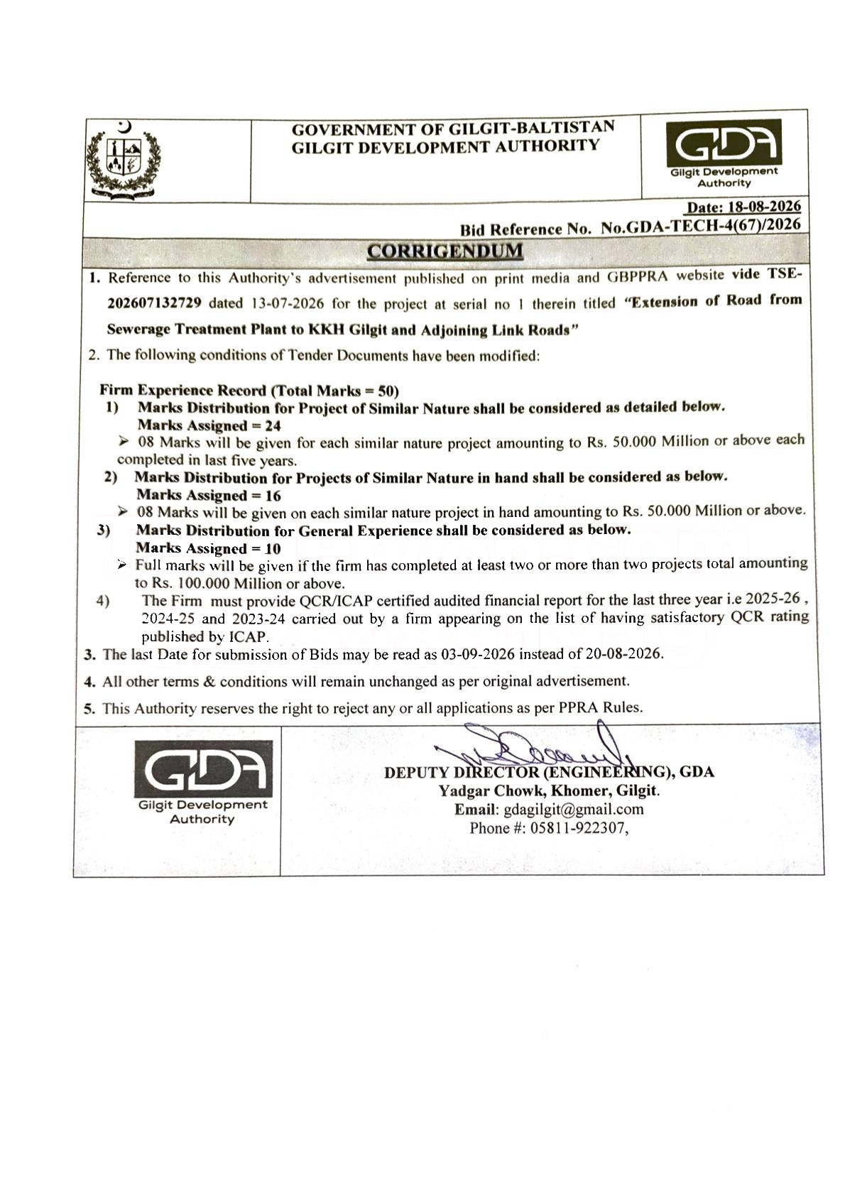 Tender Document