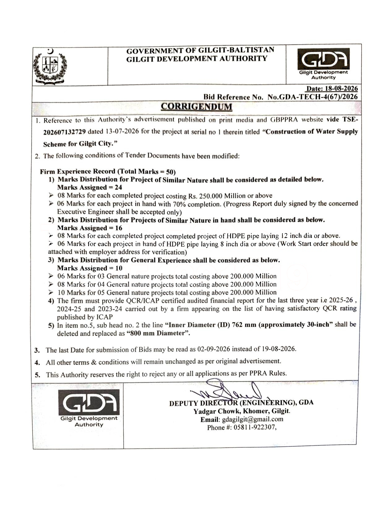 Tender Document