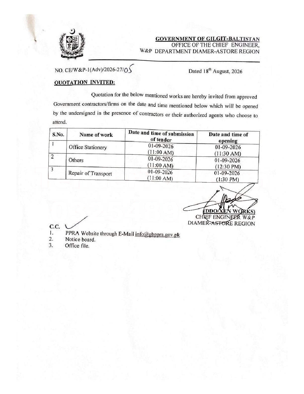 Tender Document