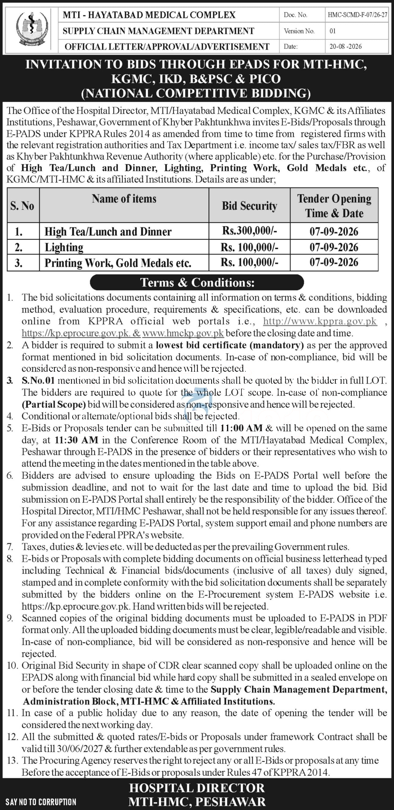 Tender Document