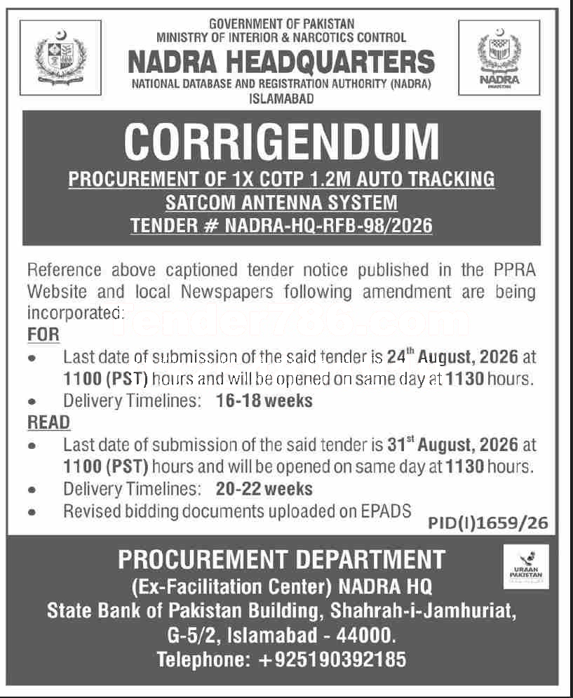 Tender Document