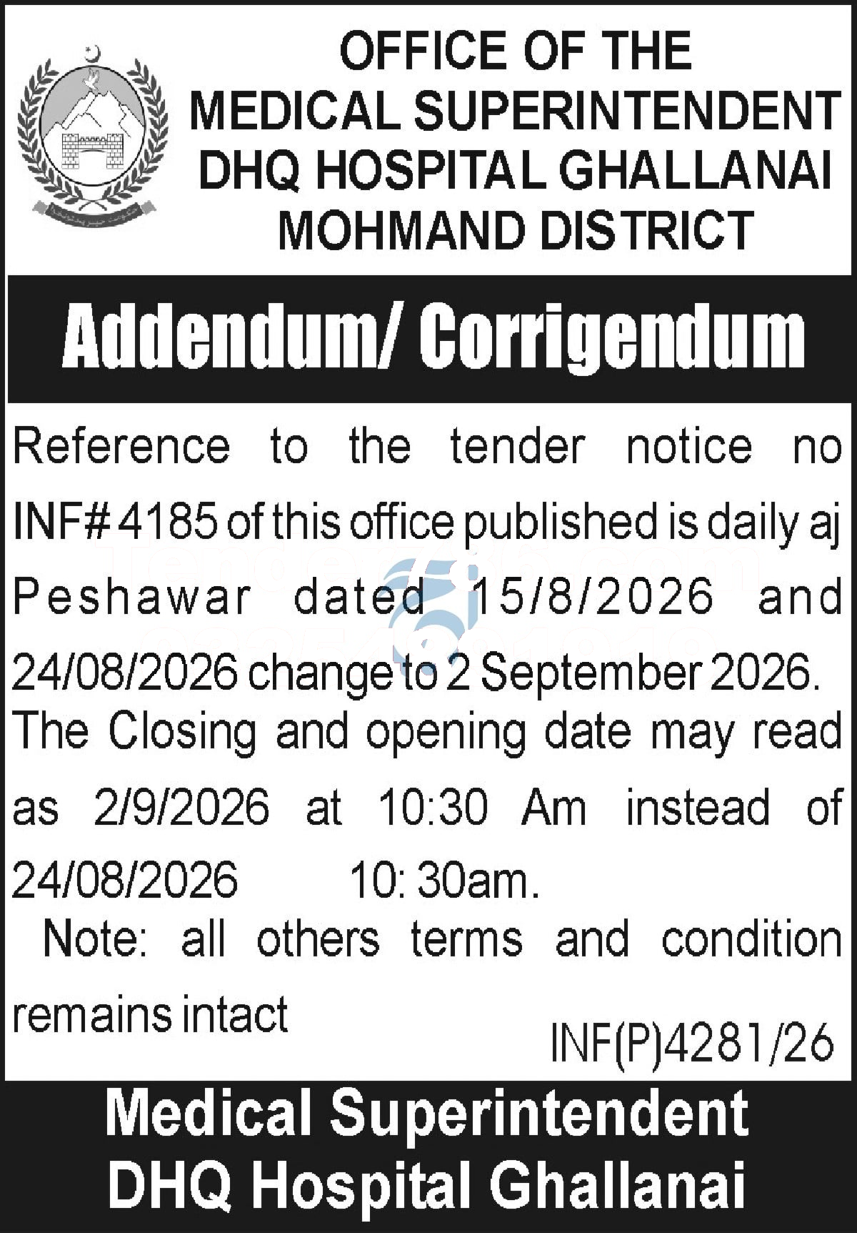 Tender Document