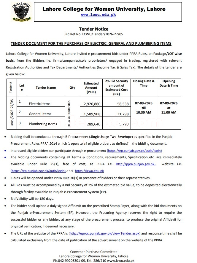 Tender Document