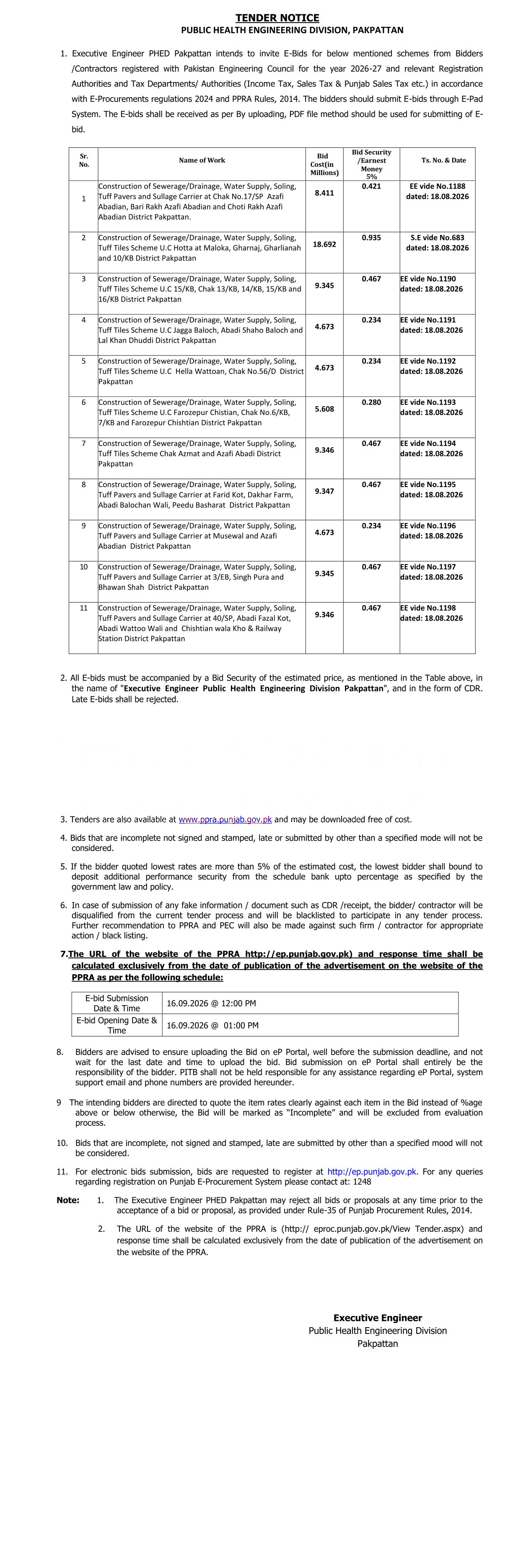 Tender Document