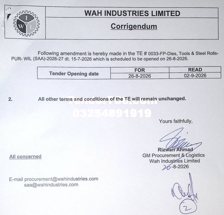 Tender Document