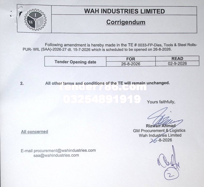 Tender Document