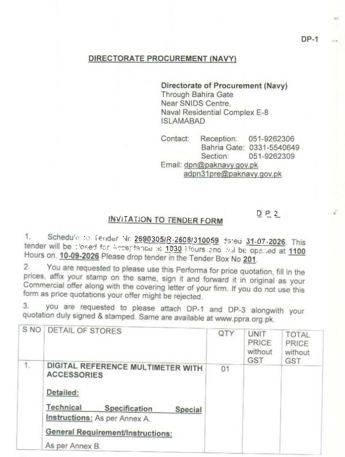 Tender Document