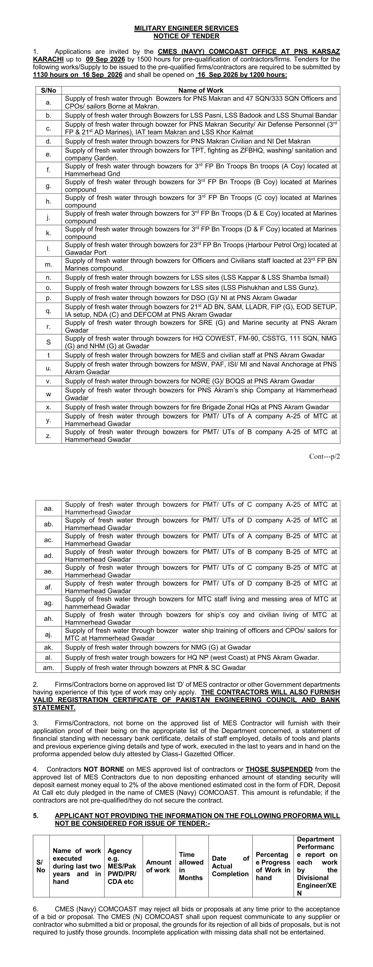 Tender Document