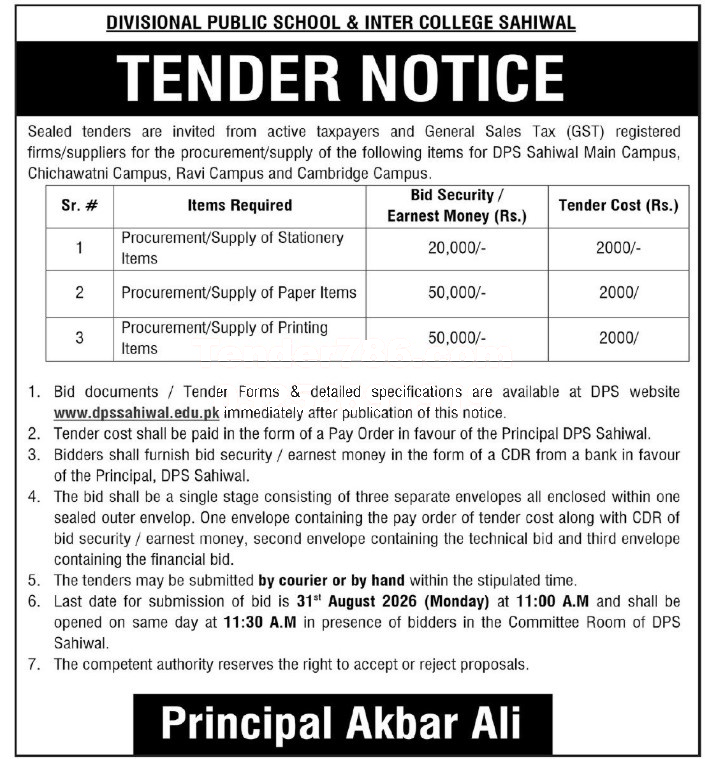 Tender Document