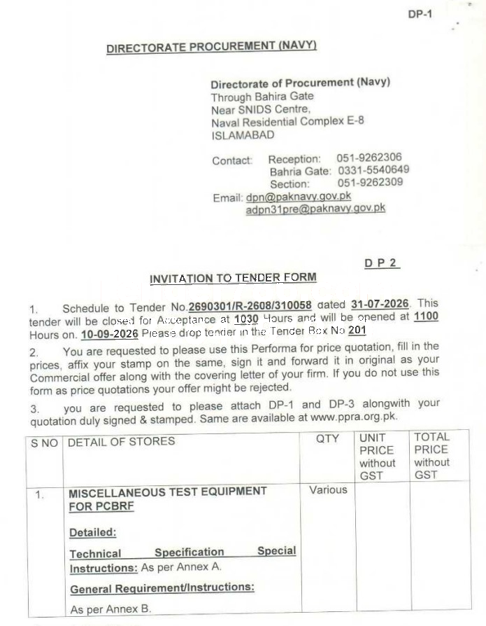 Tender Document