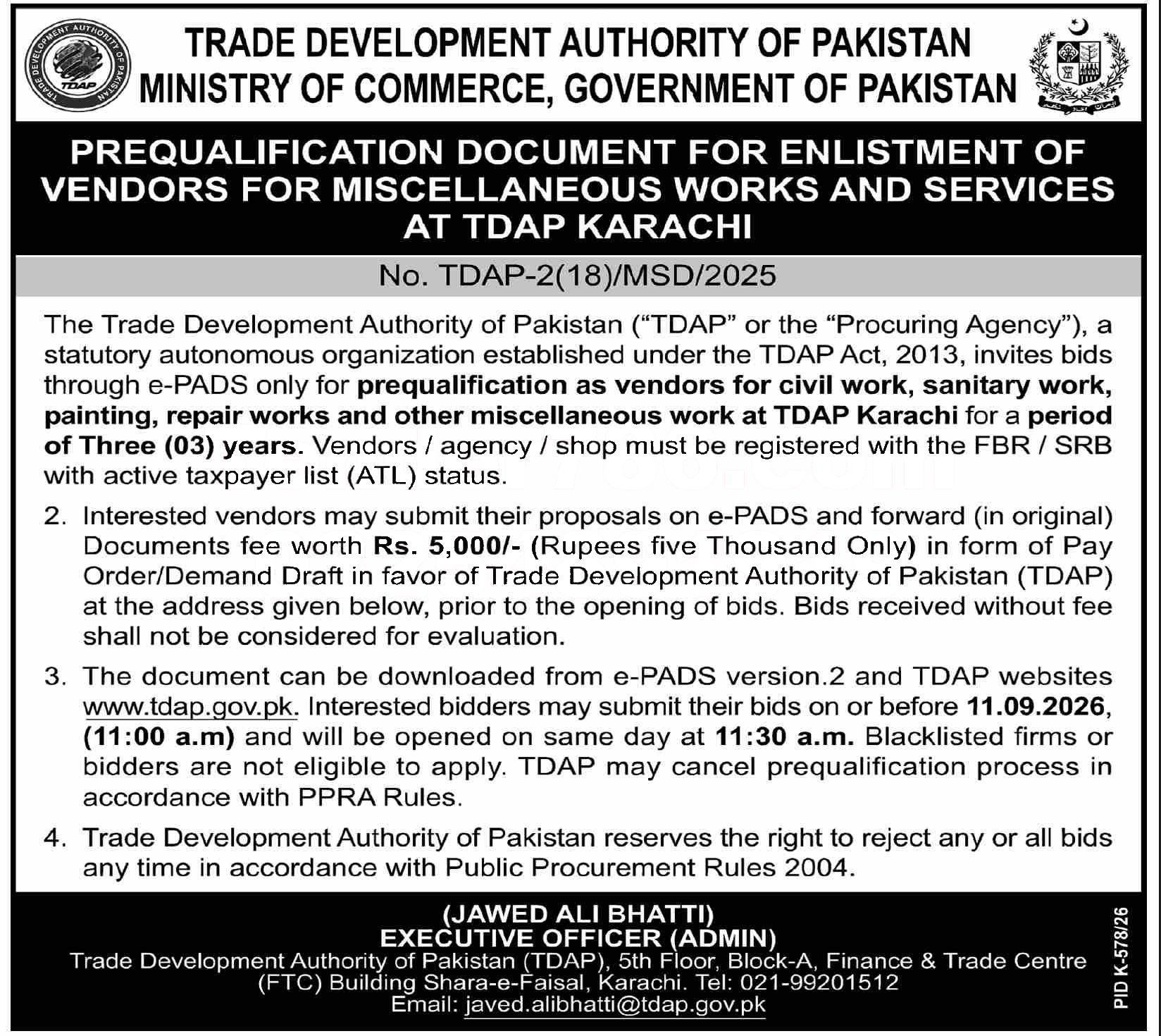 Tender Document