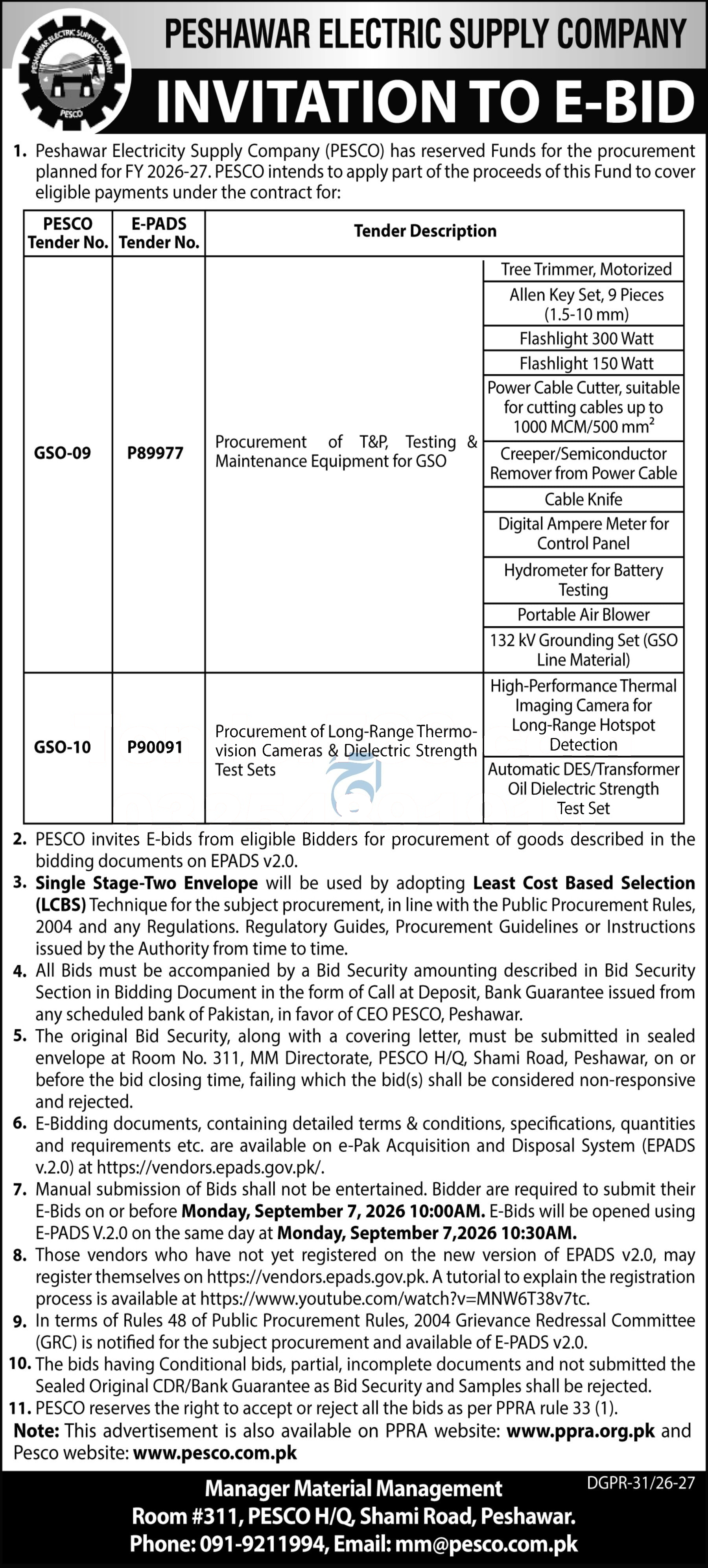 Tender Document