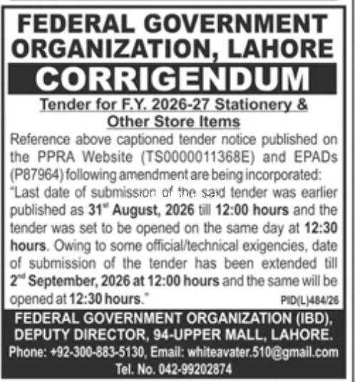 Tender Document
