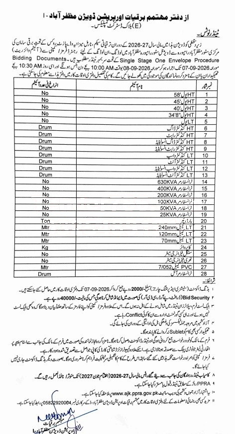 Tender Document