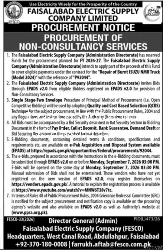Tender Document
