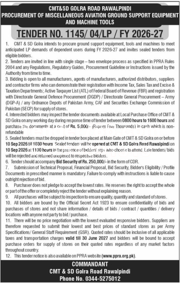 Tender Document