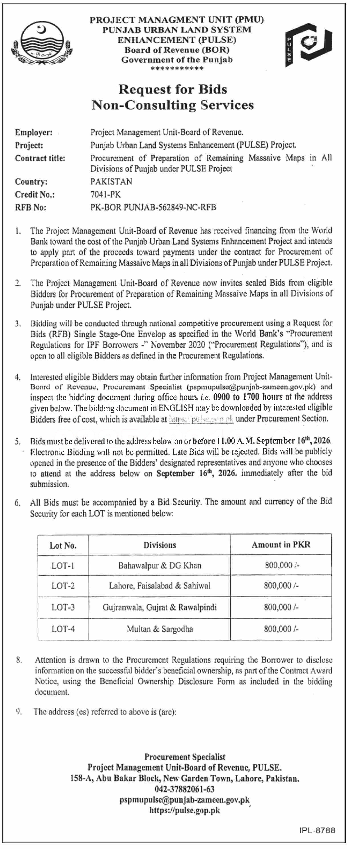 Tender Document