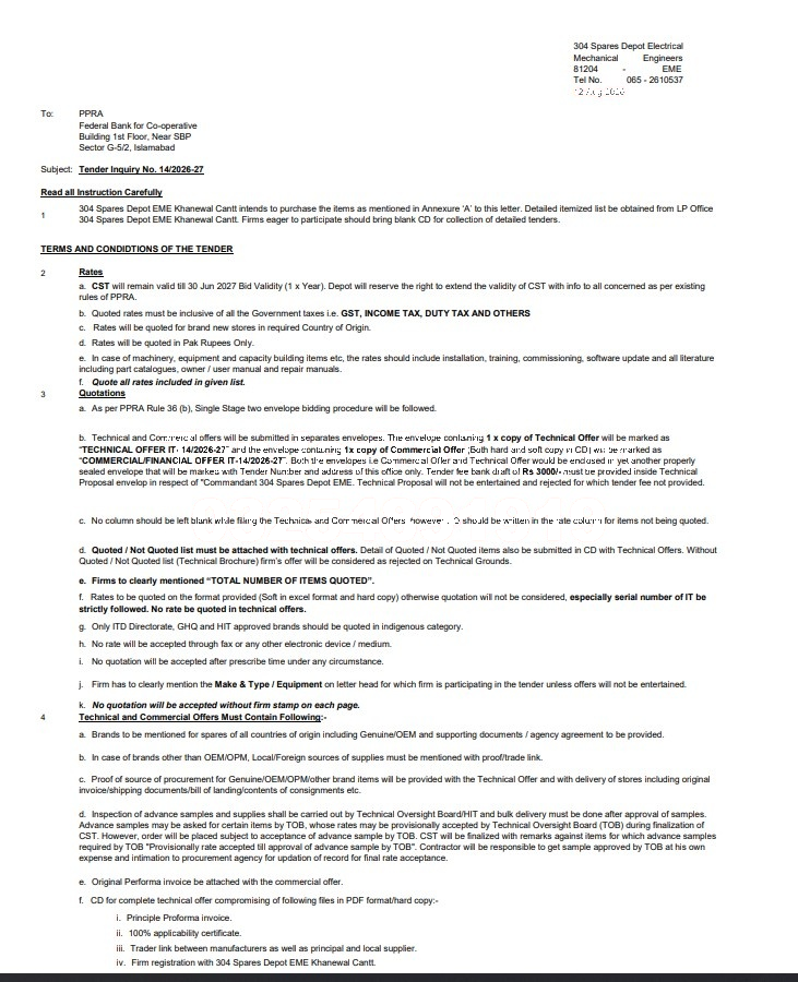 Tender Document