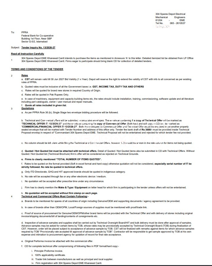 Tender Document