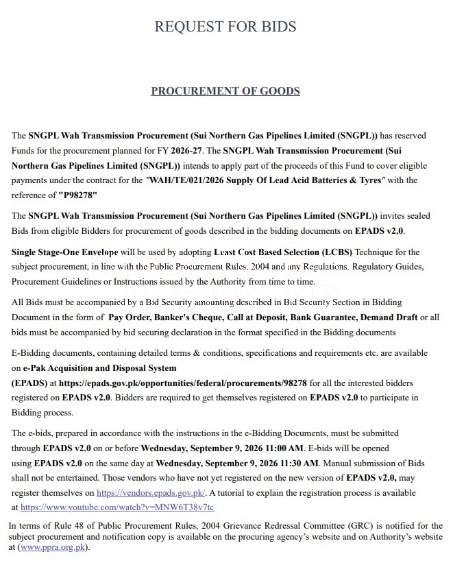 Tender Document