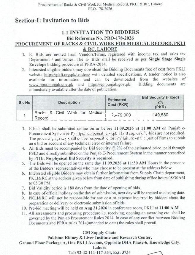 Tender Document