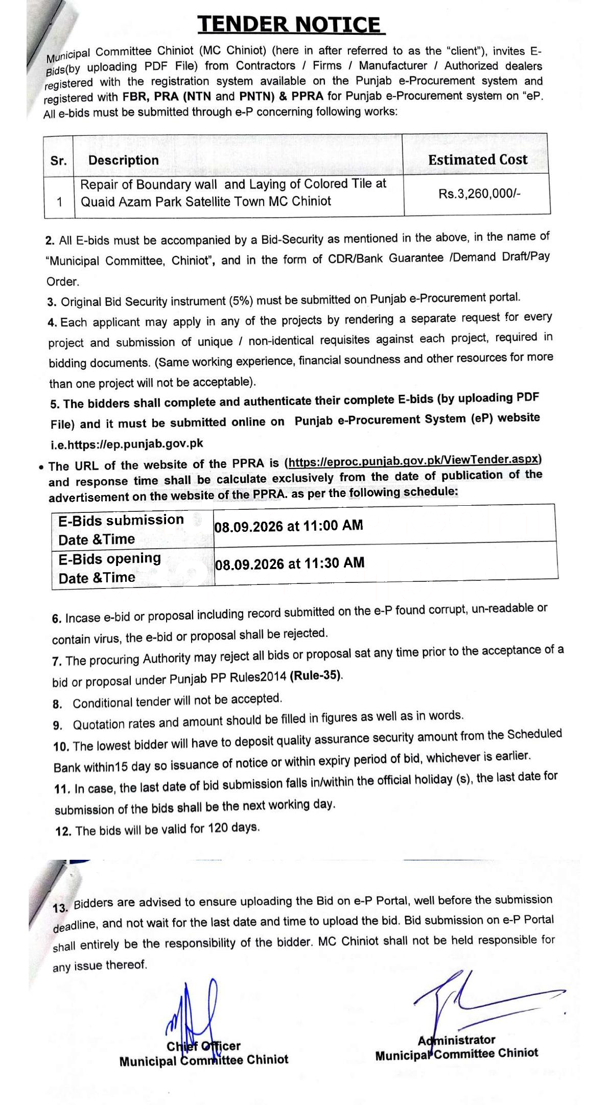 Tender Document