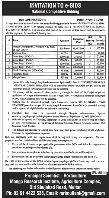 Tender Document