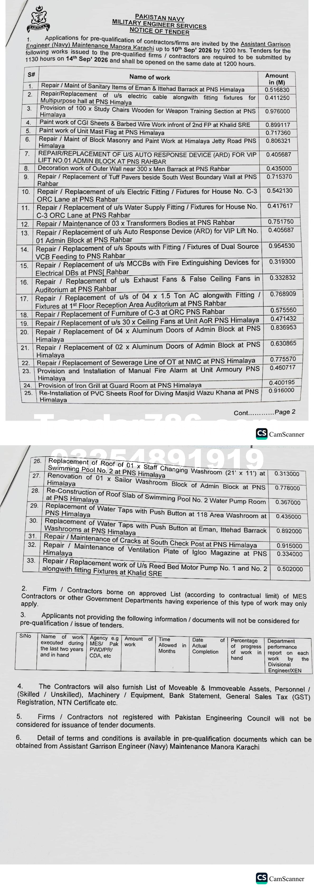 Tender Document
