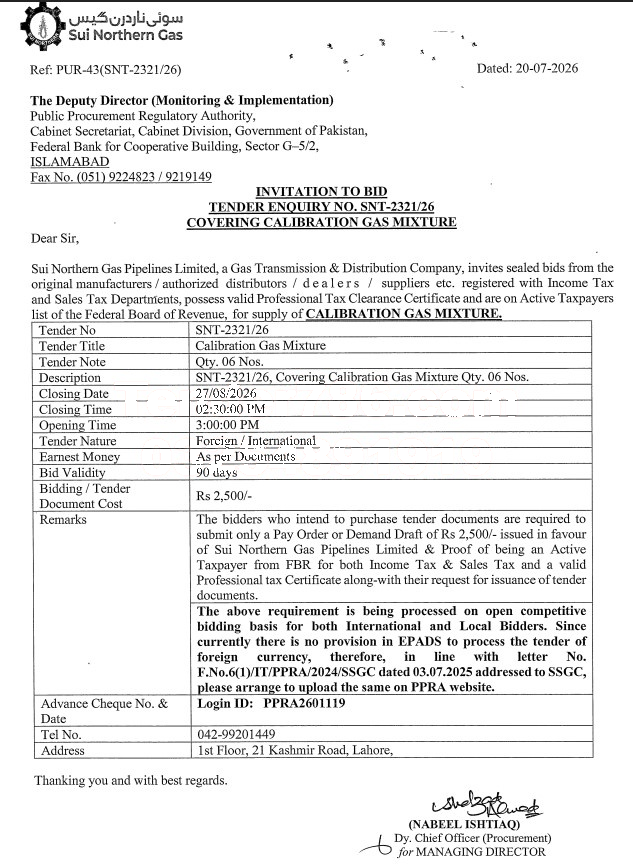 Tender Document