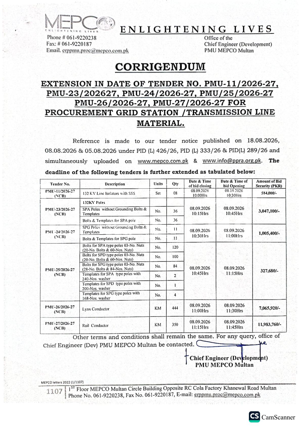 Tender Document