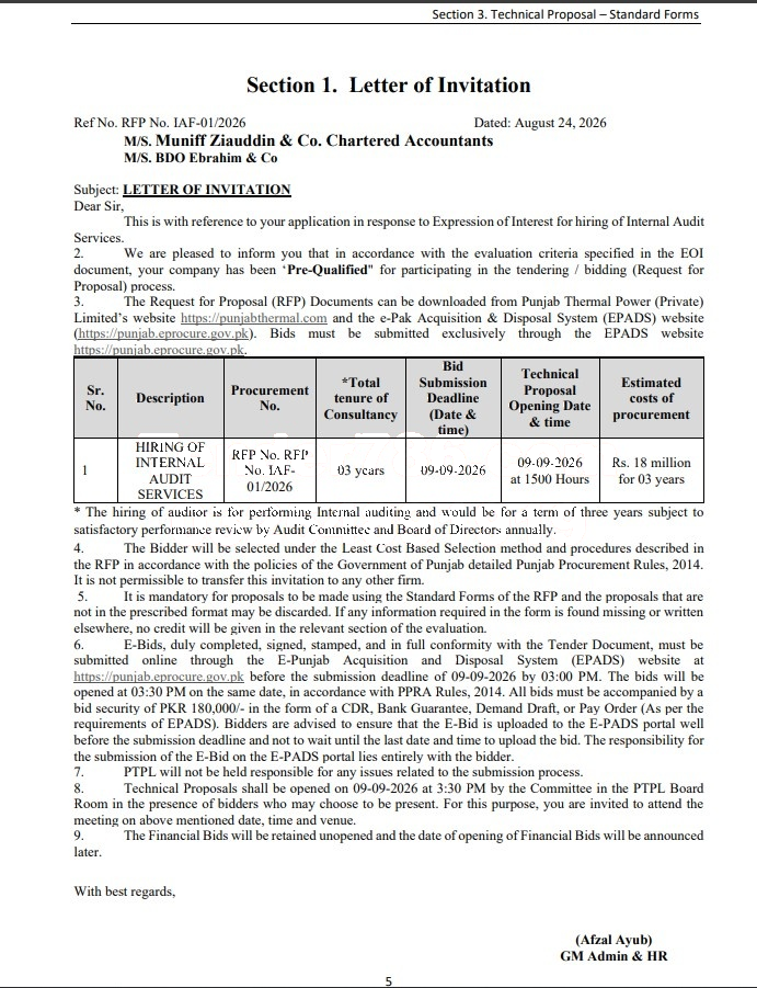 Tender Document