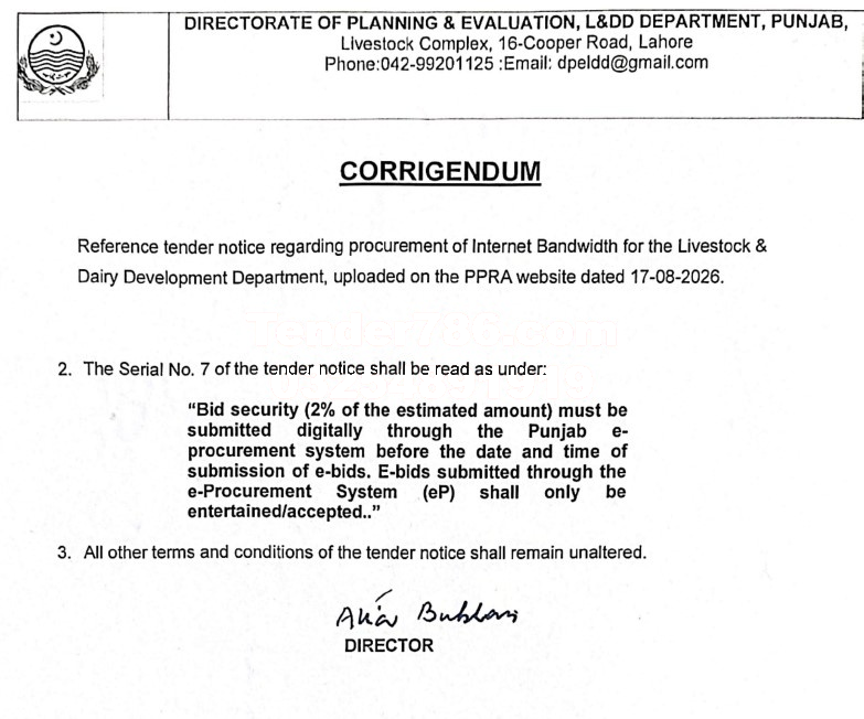 Tender Document