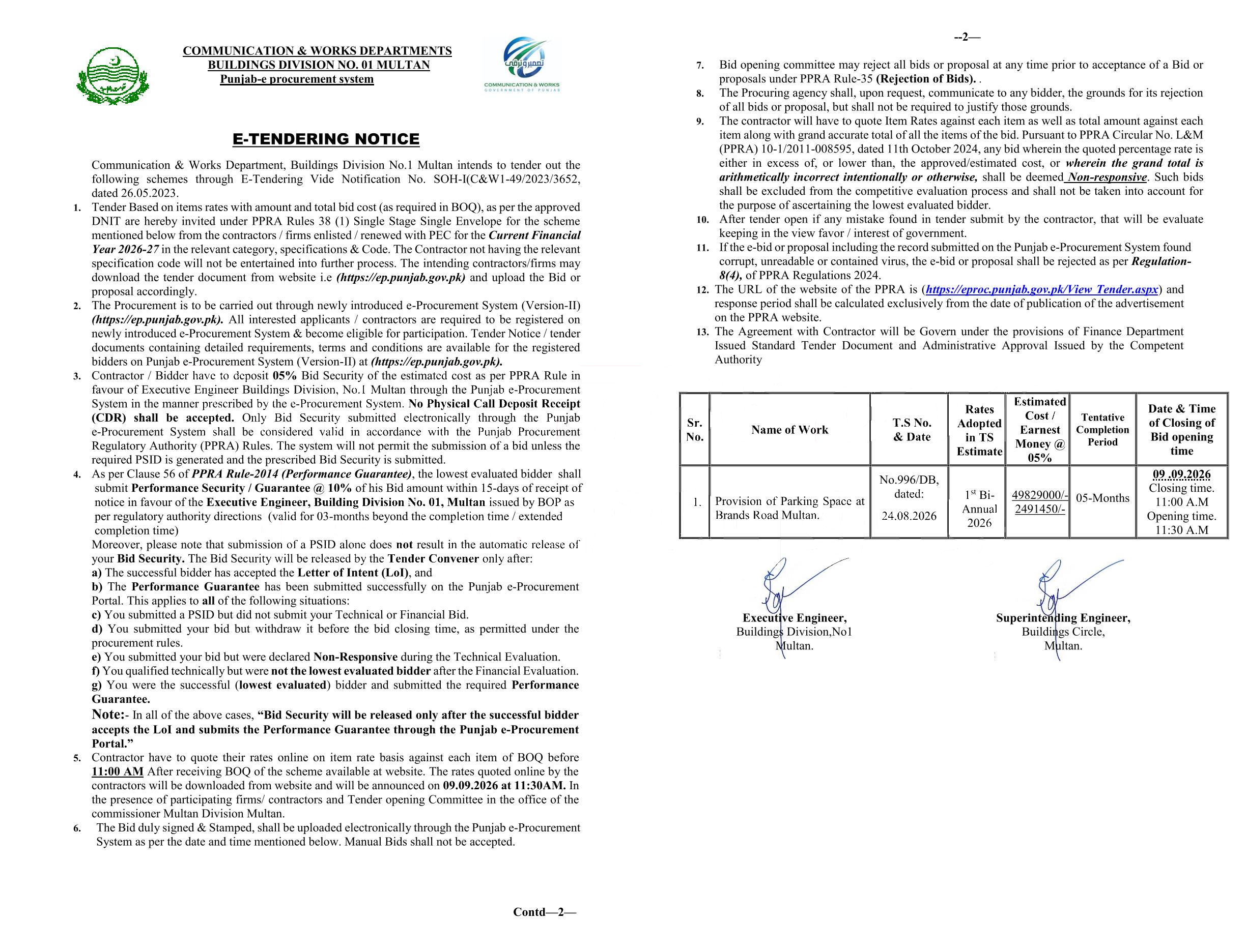 Tender Document