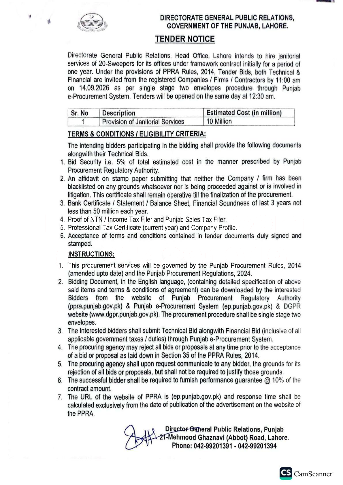 Tender Document