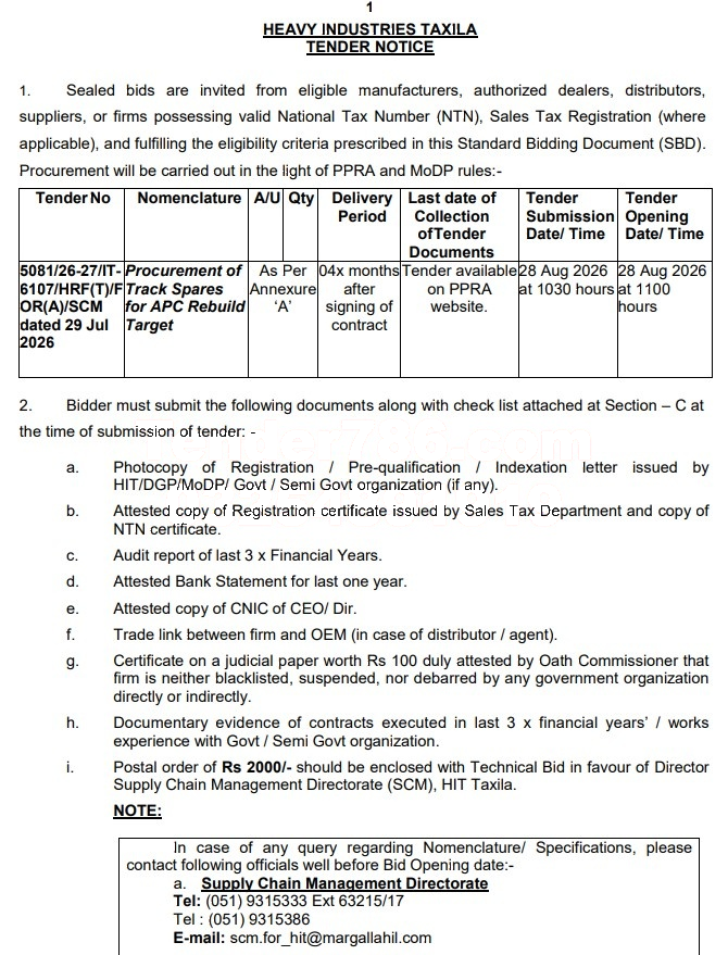 Tender Document