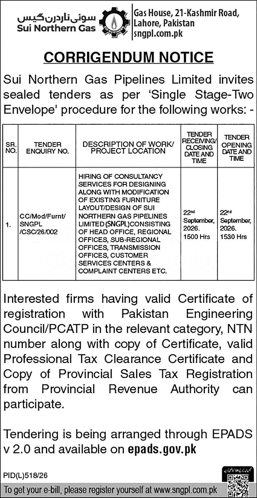 Tender Document