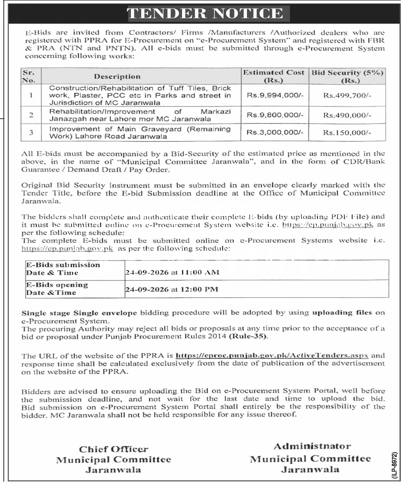 Tender Document